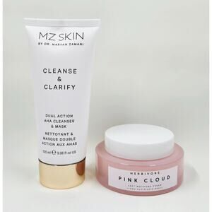 Mz Skin Cleanse & Clarify AHA Dual Action + Herbivore Pink Cloud Moisture Cream